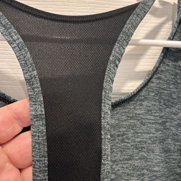 Nike Dri Fit Layered Tank Top Womens Size Large Gray Workout Hiking - Picture 6 of 8